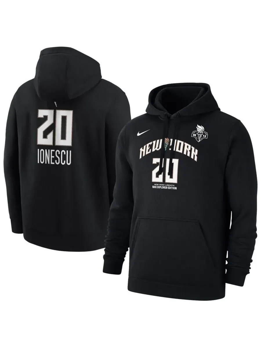 Nike Мужская черная толстовка с капюшоном Sabrina Ionescu New York Liberty Explorer Edition с — изображение 1 из 3, черный