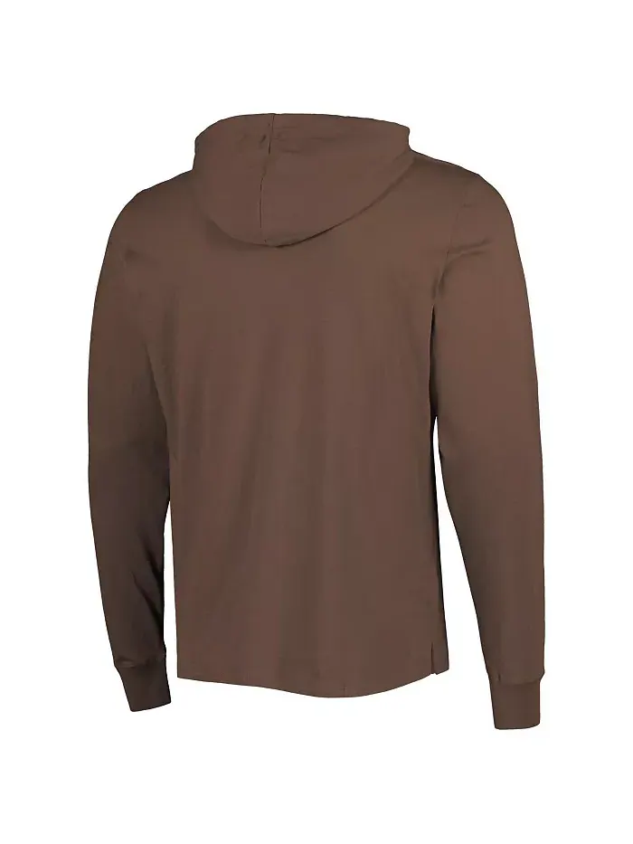 Мужская коричневая толстовка с капюшоном Cleveland Browns Field Franklin '47 Brand — изображение 3 из 3