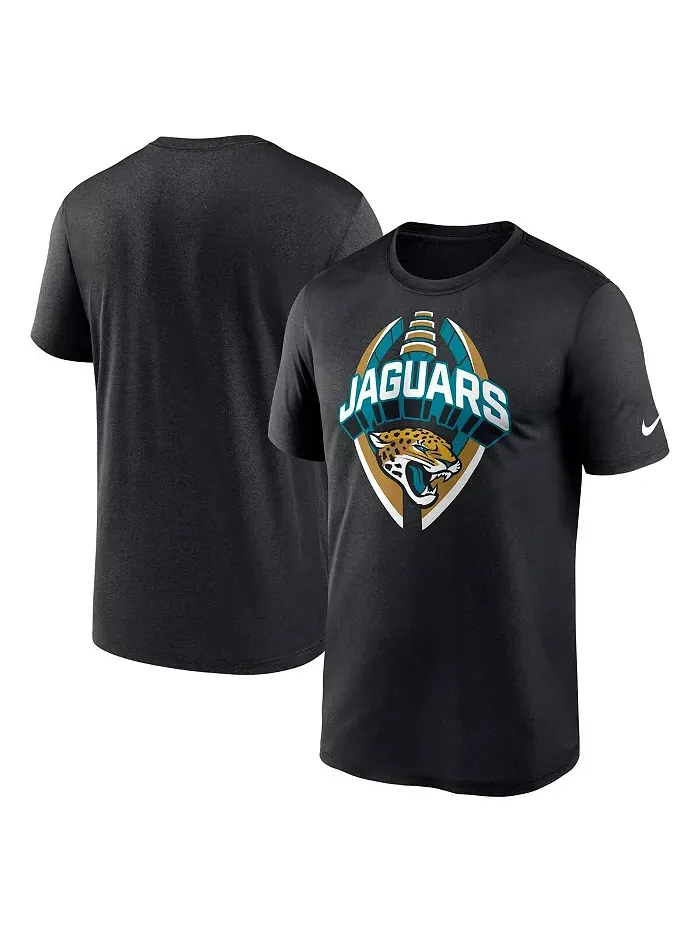 Мужская черная футболка Jacksonville Jaguars Legend Icon Performance Nike — изображение 1 из 3
