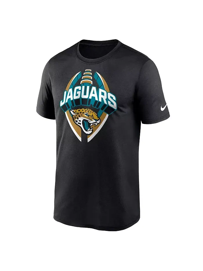 Мужская черная футболка Jacksonville Jaguars Legend Icon Performance Nike — изображение 2 из 3