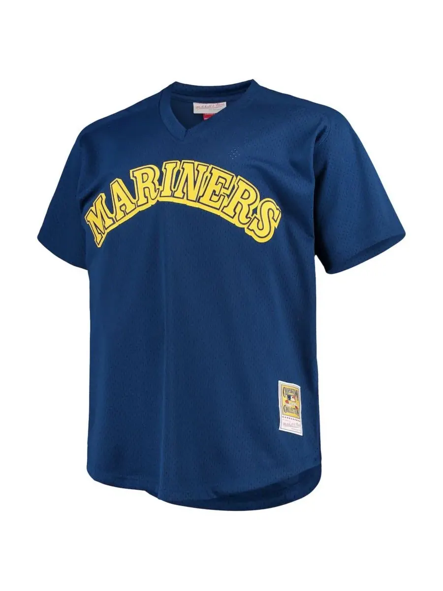 Мужская тренировочная футболка Ken Griffey Jr. Royal Seattle Mariners больших размеров из коллекции — изображение 2 из 2