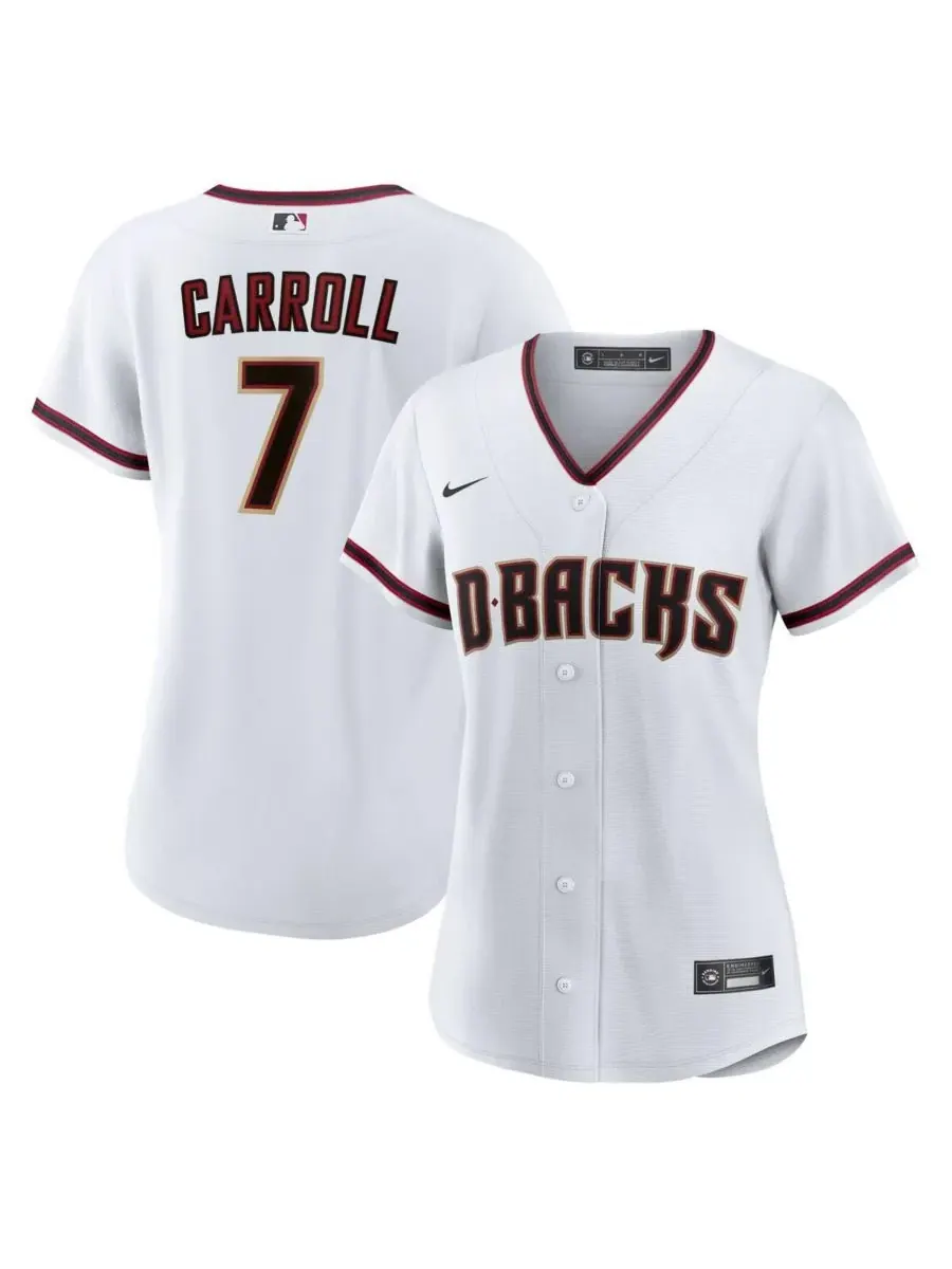 Nike Женская белая домашняя реплика игровой майки Corbin Carroll Arizona Diamondbacks — изображение 1 из 3, белый
