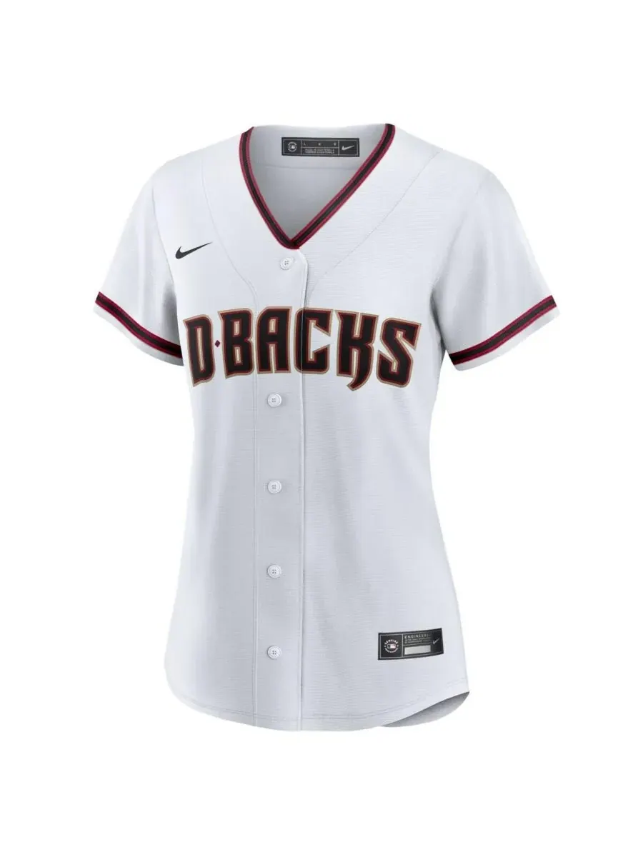 Nike Женская белая домашняя реплика игровой майки Corbin Carroll Arizona Diamondbacks — изображение 2 из 3, белый