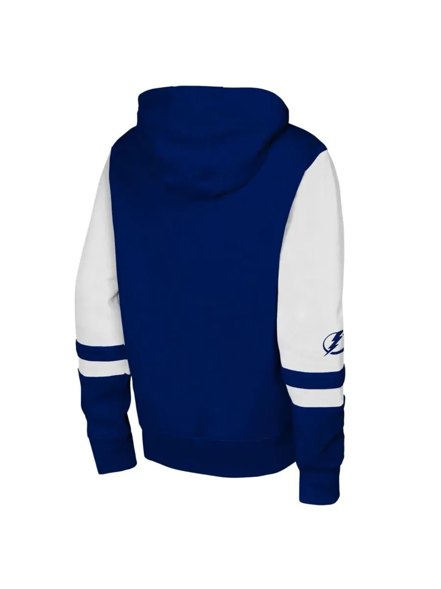 Outerstuff Большая толстовка на молнии синего цвета с логотипом Tampa Bay Lightning Face Off для — изображение 2 из 3, синий