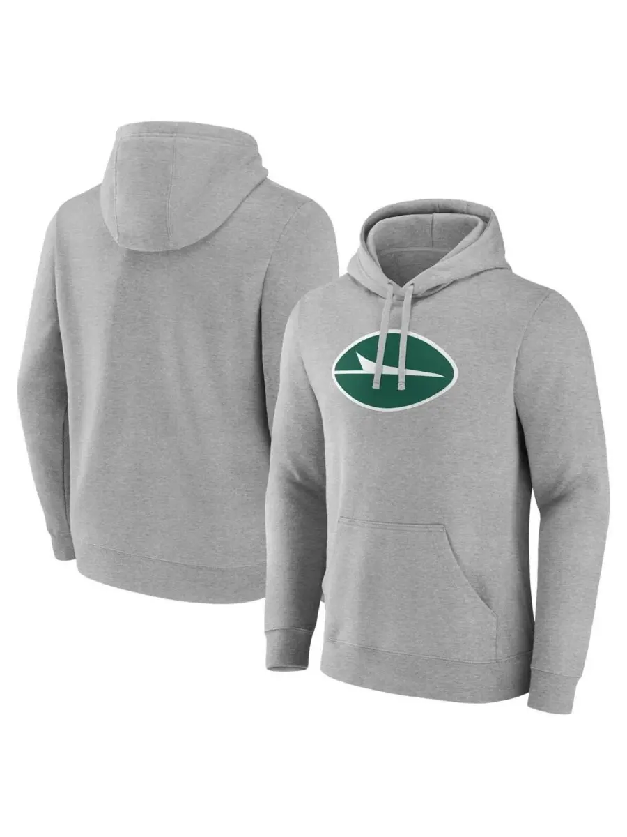 Fanatics Мужская флисовая толстовка с капюшоном New York Jets Deliver серого цвета — изображение 1 из 3, серый