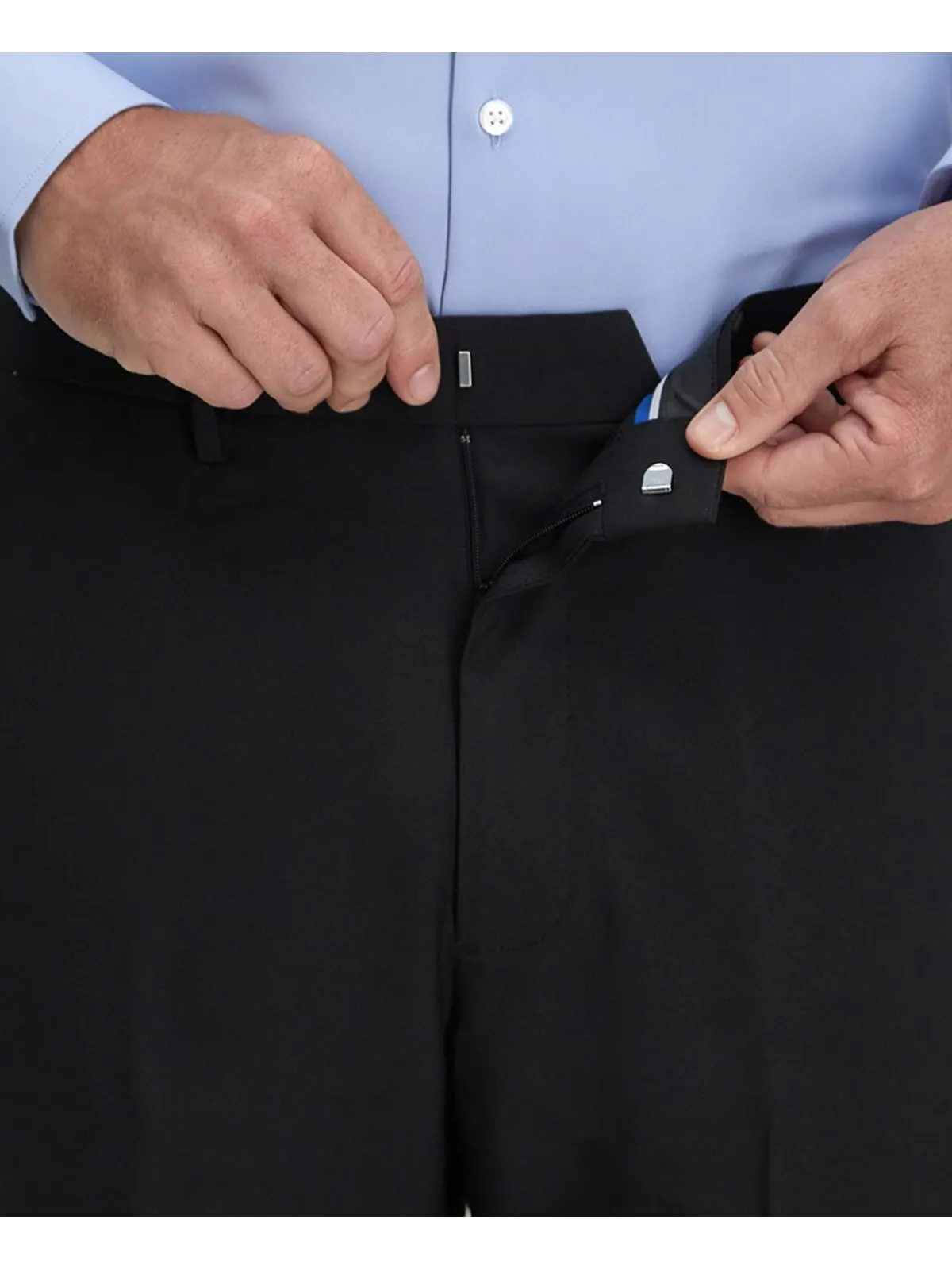 Мужские брюки классического кроя Smart Wash Tech Suit Haggar — изображение 4 из 5, черный