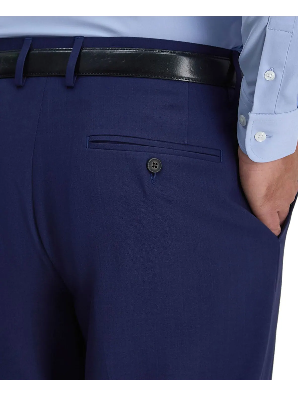 Мужские брюки классического кроя Smart Wash Tech Suit Haggar — изображение 5 из 5, синий