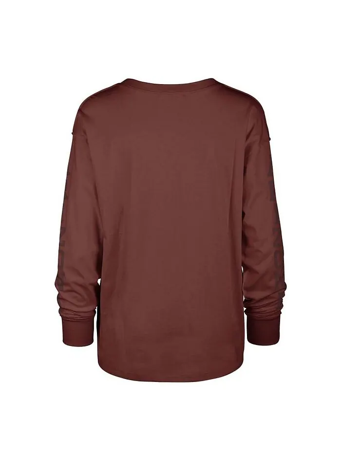Женская футболка с длинным рукавом Cardinal Arizona Cardinals Tom Cat '47 Brand — изображение 3 из 3, красный