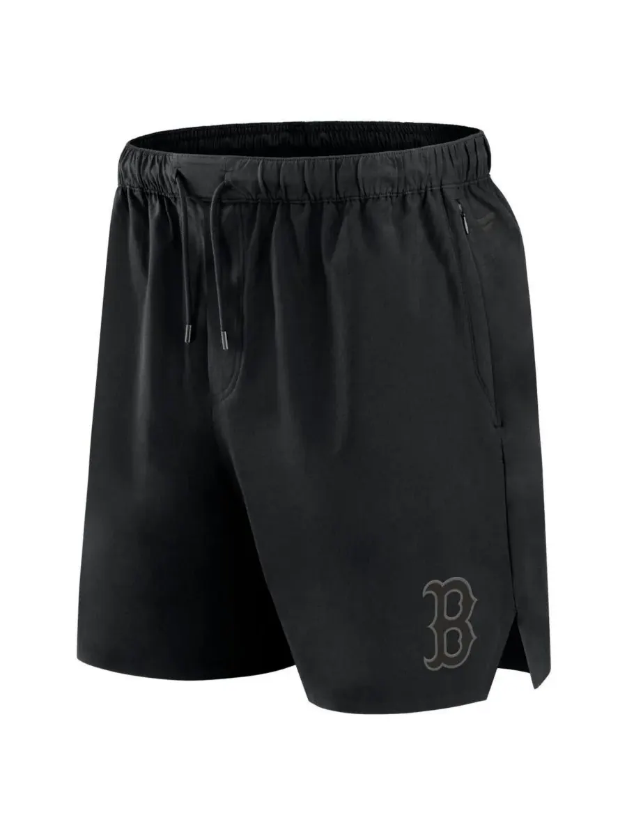 Fanatics Мужские черные тканые шорты Boston Red Sox Front Office — изображение 3 из 3, черный