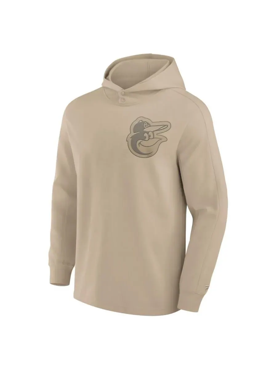 Fanatics Signature Мужская толстовка цвета хаки Baltimore Orioles Elements из легкого флиса — изображение 3 из 3