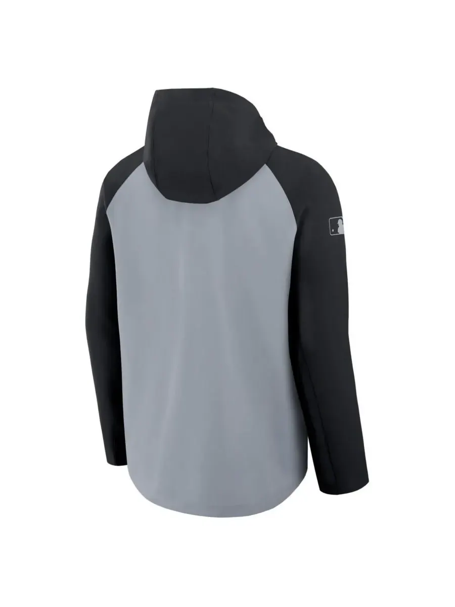 Nike Мужская серо-черная куртка-реглан на молнии из коллекции Chicago White Sox Authentic Collection — изображение 2 из 3