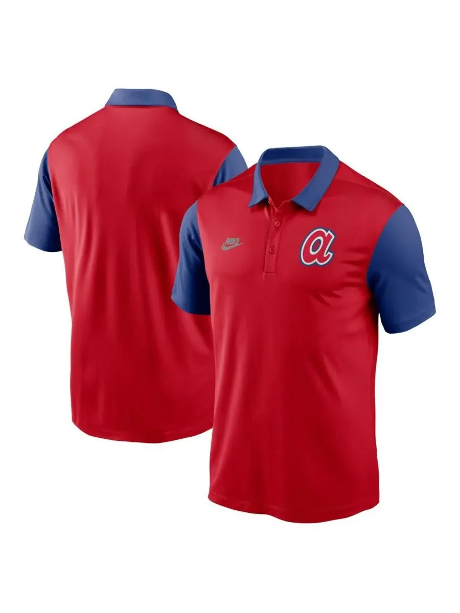 Nike Мужская красная рубашка поло Atlanta Braves Franchise Cooperstown Collection — изображение 1 из 3, красный
