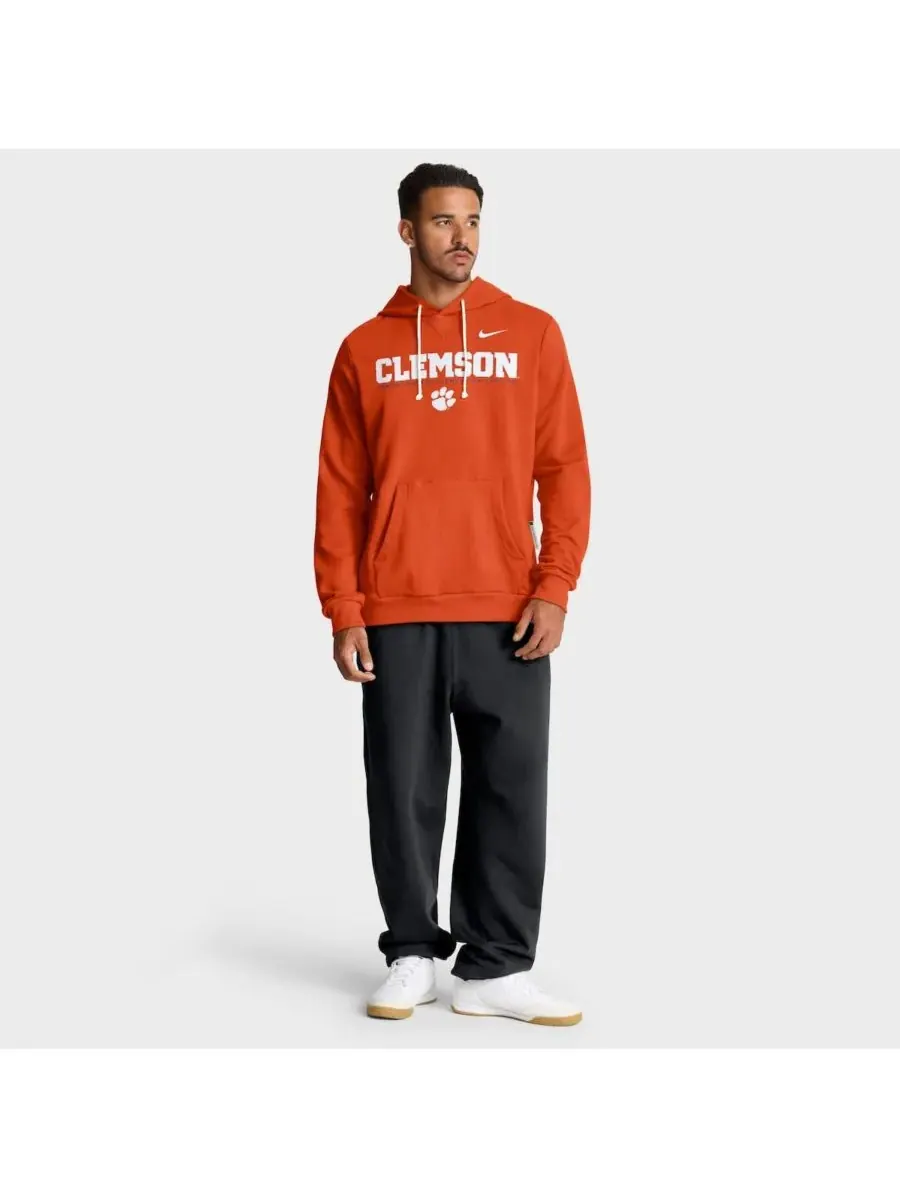 Nike Мужская оранжевая толстовка Clemson Tigers 2025 Sideline Standard Issue Dri-FIT — изображение 3 из 5, оранжевый