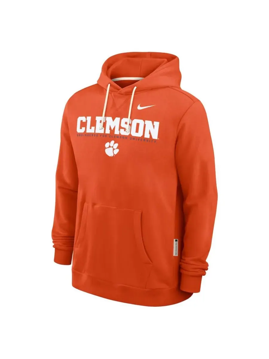 Nike Мужская оранжевая толстовка Clemson Tigers 2025 Sideline Standard Issue Dri-FIT — изображение 4 из 5, оранжевый