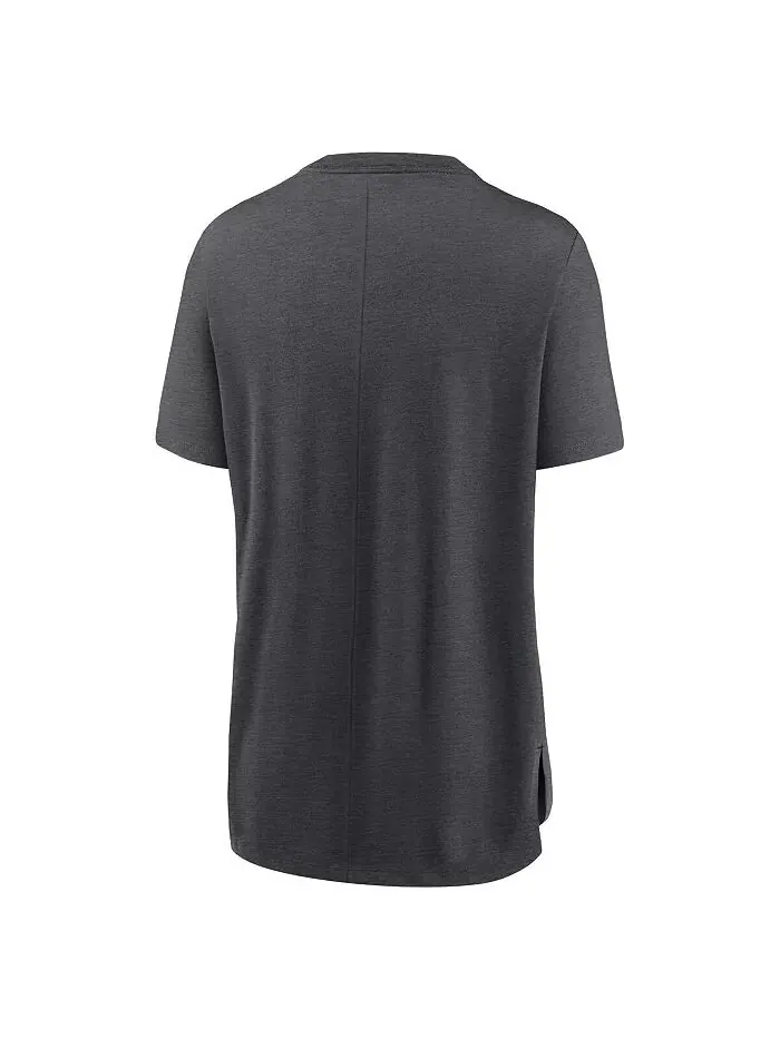 Женская футболка Minnesota Twins Heather Charcoal Authentic Collection Early Work Tri-Blend Nike — изображение 3 из 3