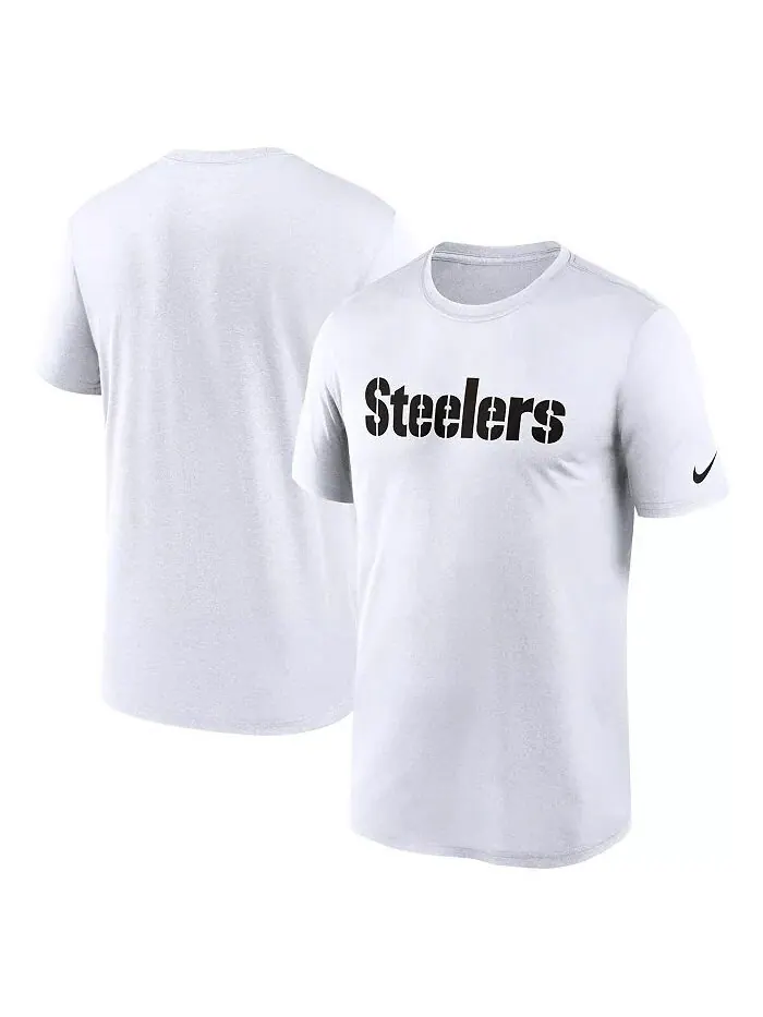 Мужская белая футболка с надписью Pittsburgh Steelers Legend Nike — изображение 1 из 3
