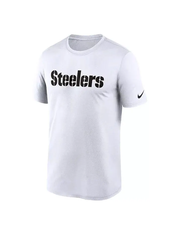 Мужская белая футболка с надписью Pittsburgh Steelers Legend Nike — изображение 3 из 3