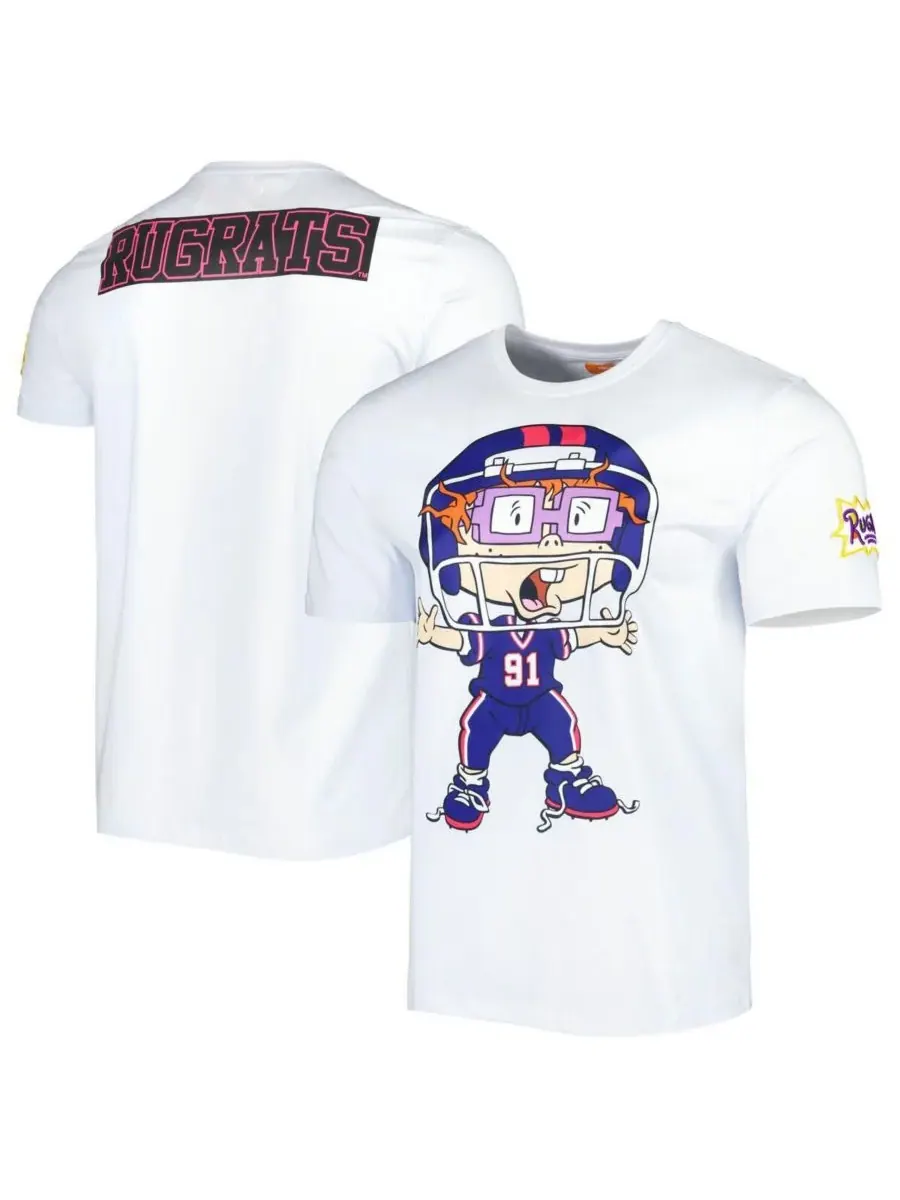 Pro Standard Мужская и женская футболка Freeze Max White Rugrats Wide Open Football — изображение 1 из 4, белый