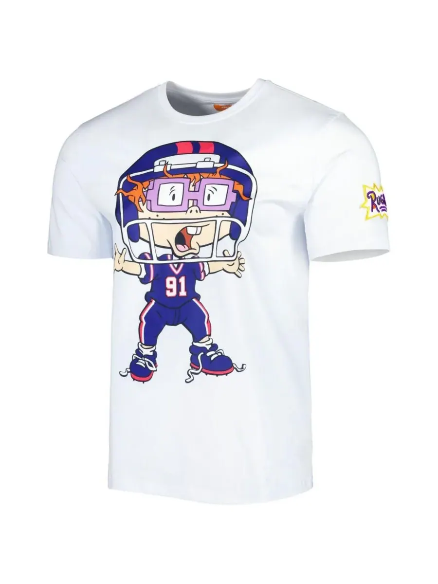 Pro Standard Мужская и женская футболка Freeze Max White Rugrats Wide Open Football — изображение 2 из 4, белый