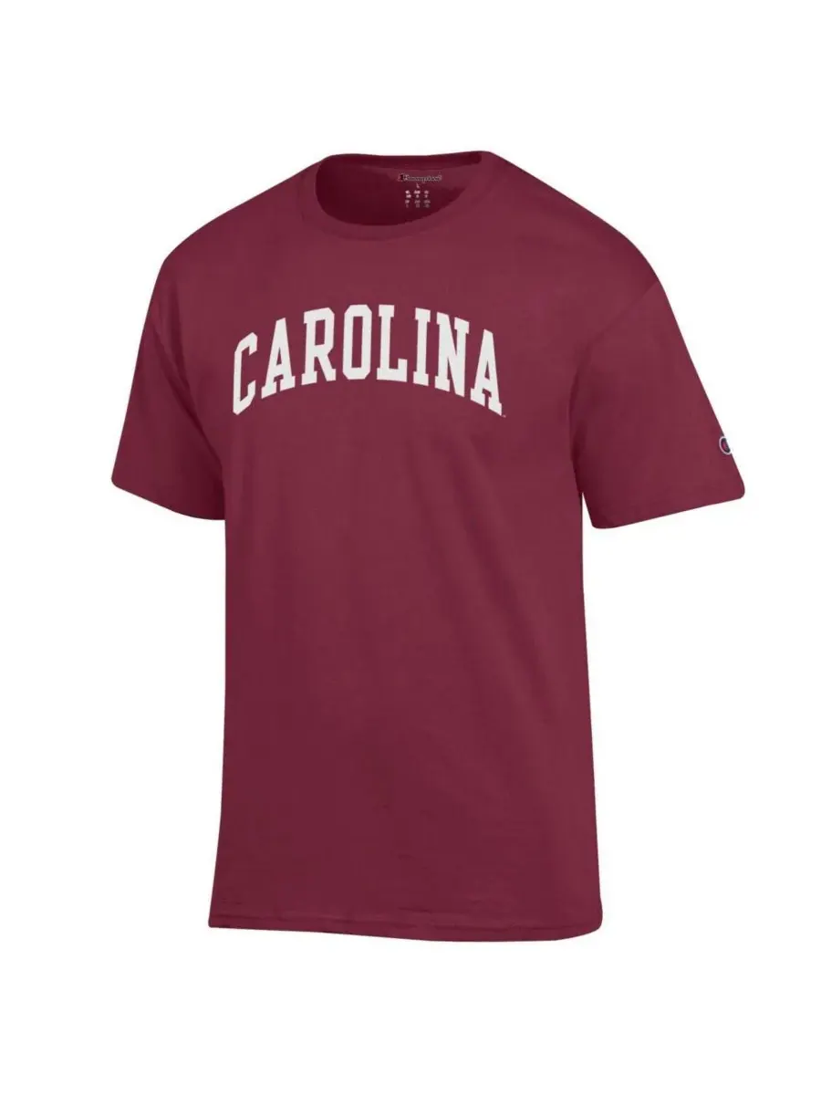 Мужская футболка Garnet South Carolina Gamecocks Basic Arch Champion — изображение 2 из 3, гранат