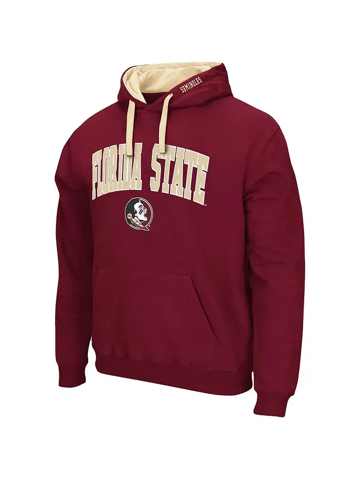 Мужская толстовка с капюшоном Garnet Florida State Seminoles Big and Tall Arch and Logo 2.0 — изображение 2 из 3