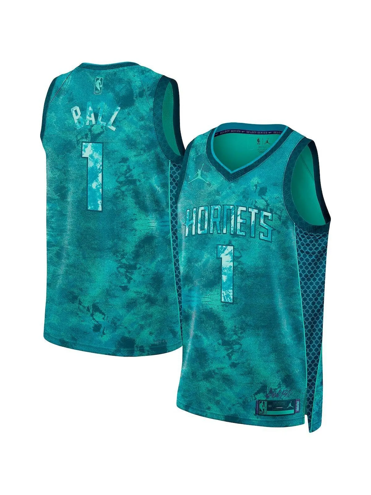 Мужская и женская майка LaMelo Ball Mint Charlotte Hornets Select Series Swingman Nike — изображение 1 из 3, мята