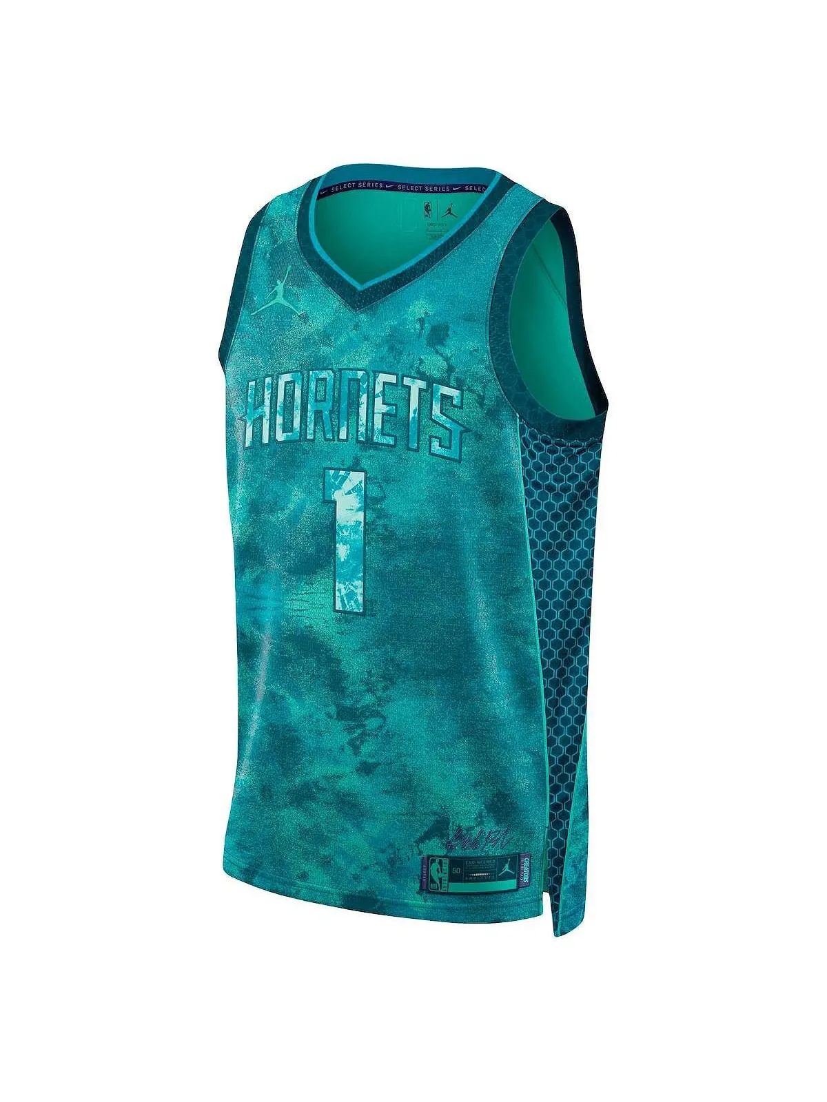 Мужская и женская майка LaMelo Ball Mint Charlotte Hornets Select Series Swingman Nike — изображение 2 из 3, мята
