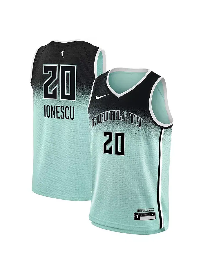 Футболка игрока New York Liberty 2023 Rebel Edition Victory для подростков Sabrina Ionescu Mint Nike — изображение 1 из 3