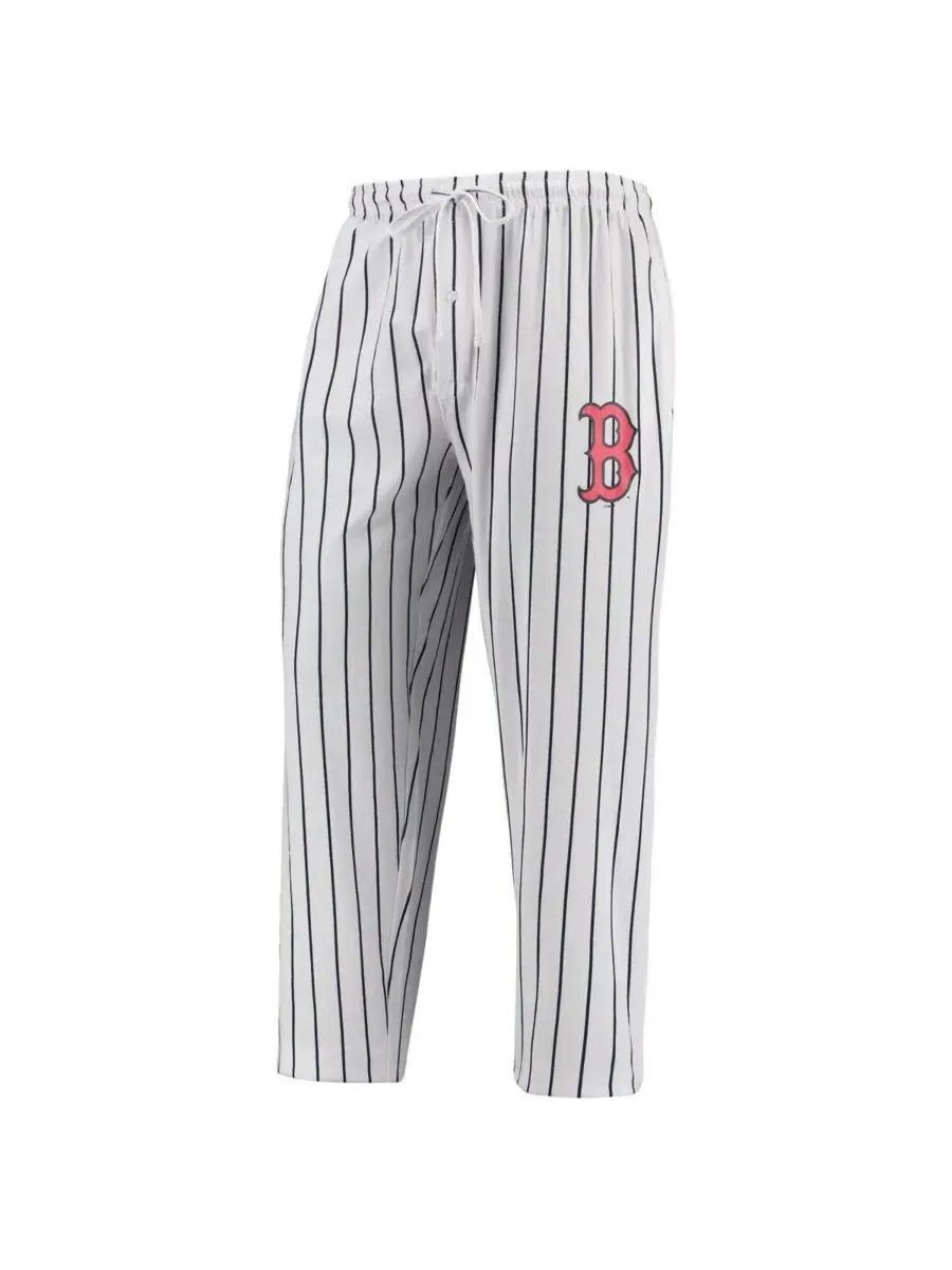 Concepts Sport Мужские белые/темно-синие домашние брюки Boston Red Sox Vigor — изображение 1 из 1, белый темно-синий