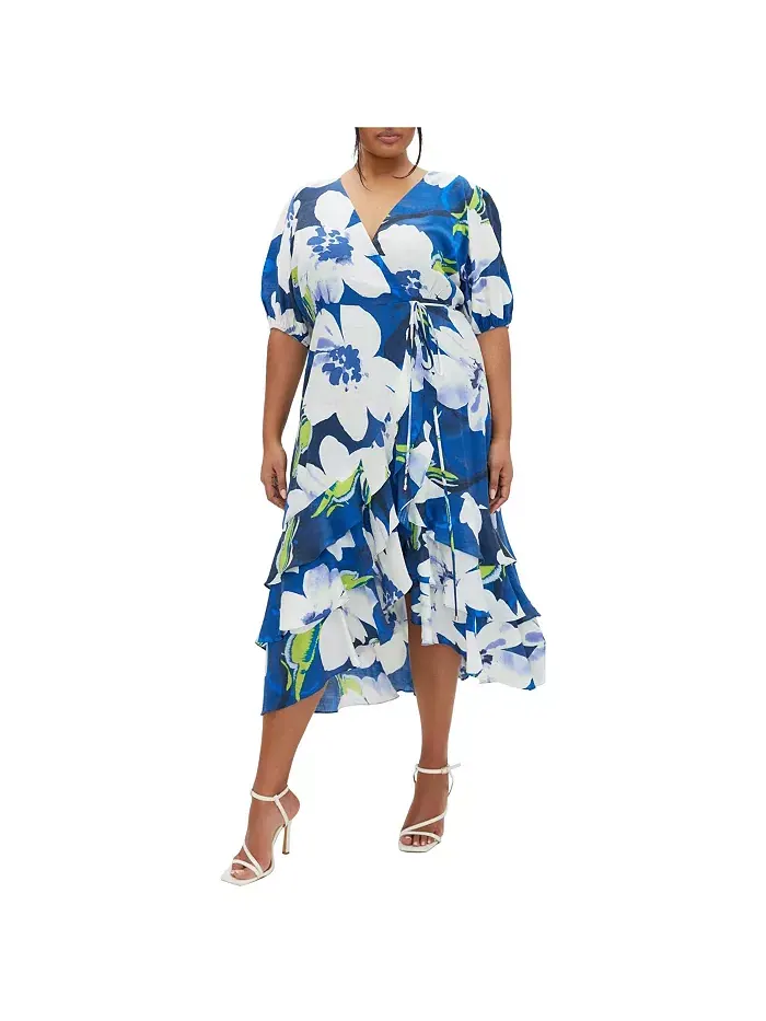 Платье Bea Floral plus size CITY CHIC