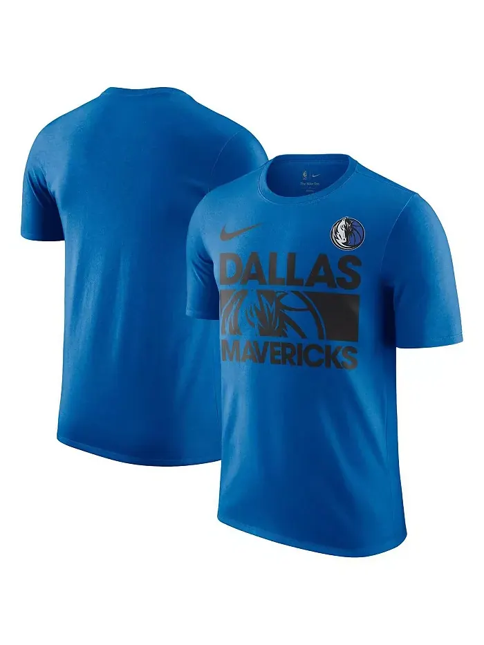Мужская футболка Royal Dallas Mavericks Courtside This Is Our Year Nike — изображение 1 из 3