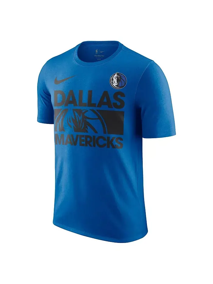 Мужская футболка Royal Dallas Mavericks Courtside This Is Our Year Nike — изображение 3 из 3