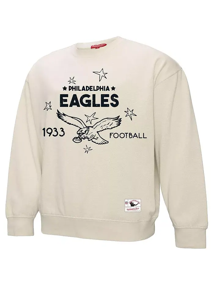 Женская кремовая толстовка Philadelphia Eagles Shooting Stars Mitchell & Ness — изображение 3 из 3