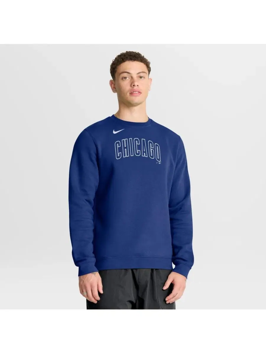 Мужская толстовка с логотипом команды Royal Chicago Cubs Primetime Nike — изображение 1 из 8, королевский