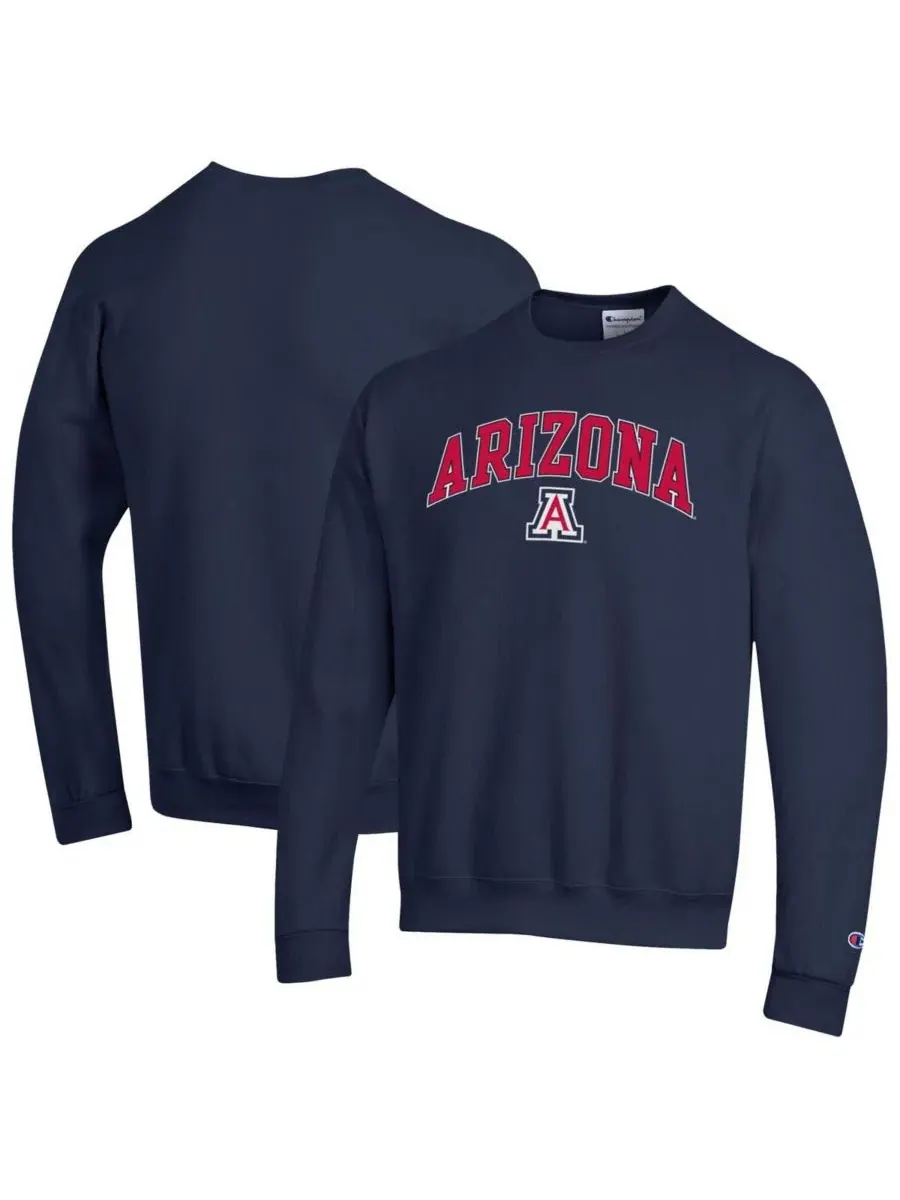 Мужская темно-синяя толстовка с логотипом Arizona Wildcats Arch Over Logo Champion — изображение 1 из 3, темно-синий