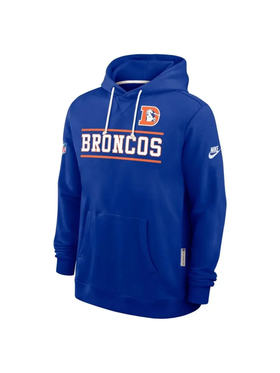 Худи с капюшоном Denver Broncos Dri-FIT, свободный крой Nike — изображение 2 из 4, королевский