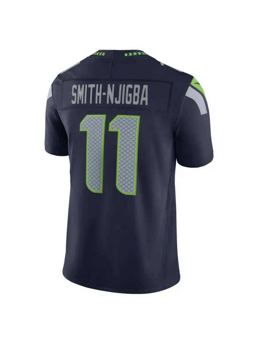 Футболка Nike Vapor F.U.S.E. Stitched Limited Jersey с длинным рукавом, Jaxon Smith-Njigba — изображение 2 из 3, темно-синий