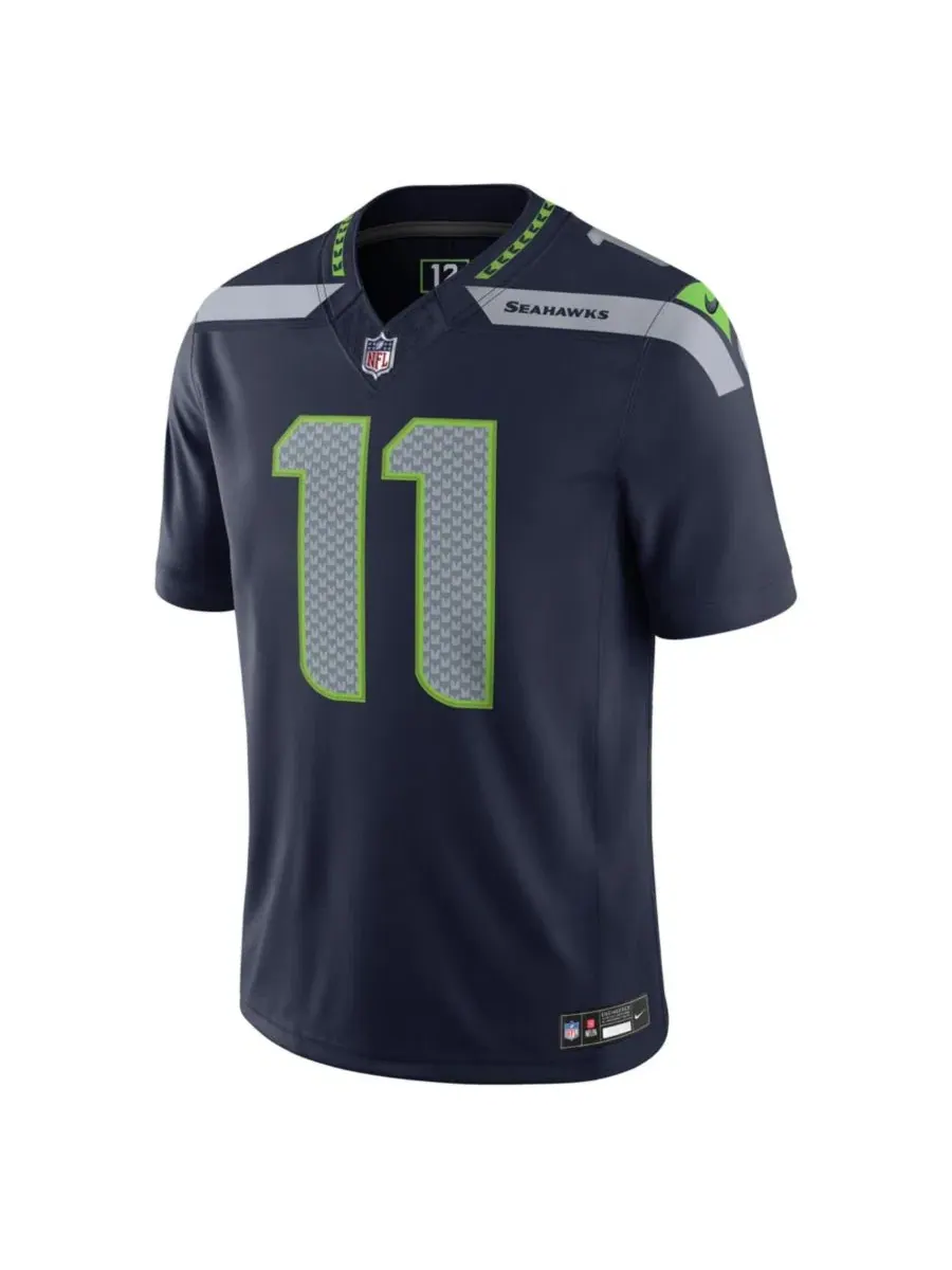 Футболка Nike Vapor F.U.S.E. Stitched Limited Jersey с длинным рукавом, Jaxon Smith-Njigba — изображение 3 из 3, темно-синий