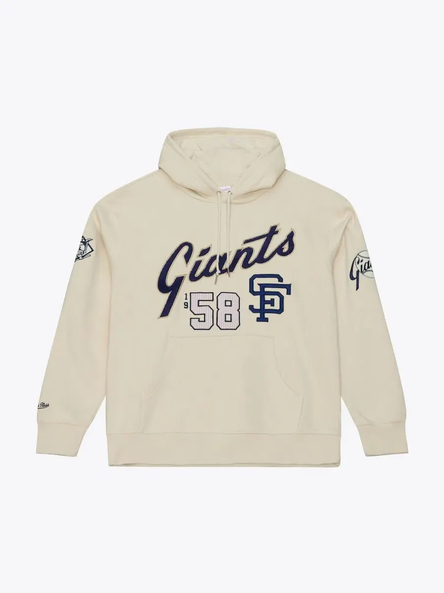 Худи с флисовой подкладкой Yacht Rock San Francisco Giants Mitchell & Ness — изображение 1 из 5, бежевый