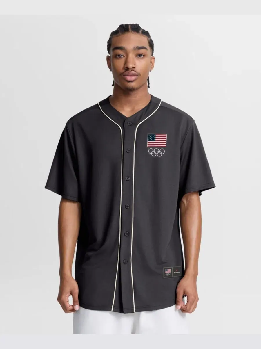 Мужская рубашка-поло с принтом Team USA Core Foundation Ball Button-Up Shirt Fanatics — изображение 1 из 4, серый кремовый