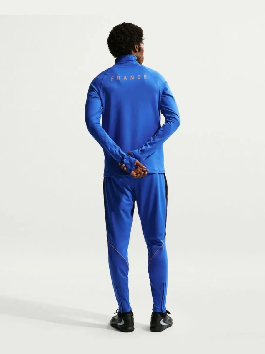 Мужской топ для тренировок с четвертью-молнией Nike Dri-FIT France National Team 2026 Strike — изображение 2 из 5, синий