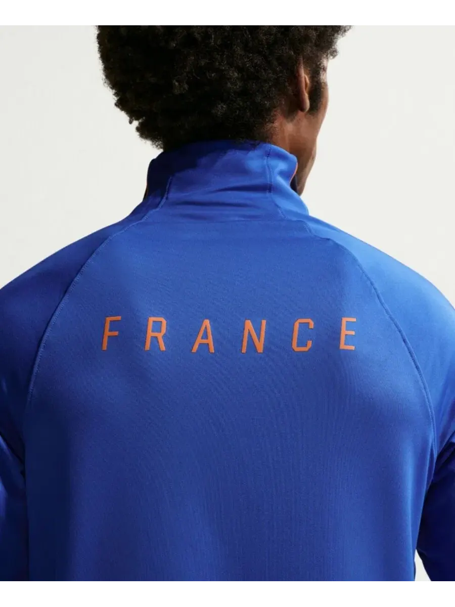 Мужской топ для тренировок с четвертью-молнией Nike Dri-FIT France National Team 2026 Strike — изображение 5 из 5, синий