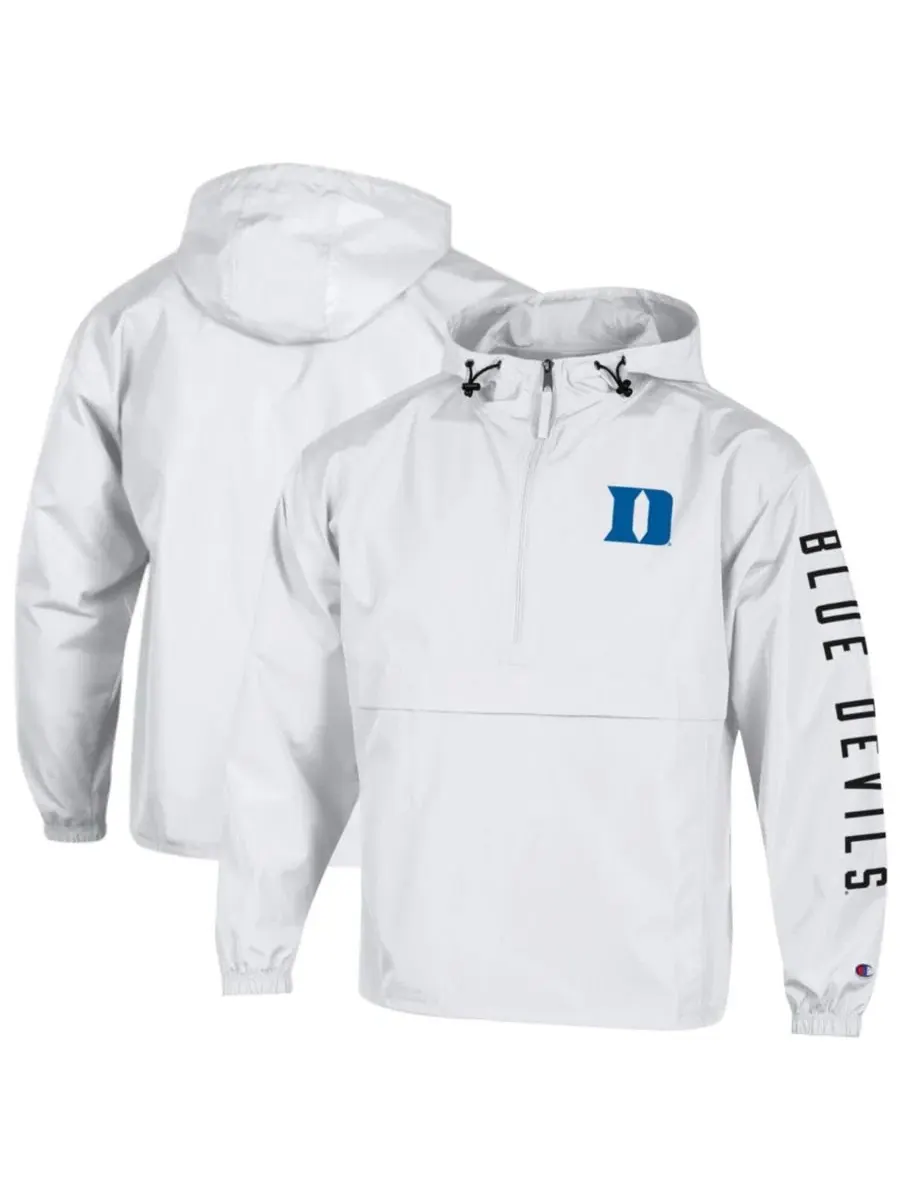Ветрозащитная куртка-полузастежка Champion Cloud Packable Half-Zip Hooded Jacket — изображение 1 из 3, белый