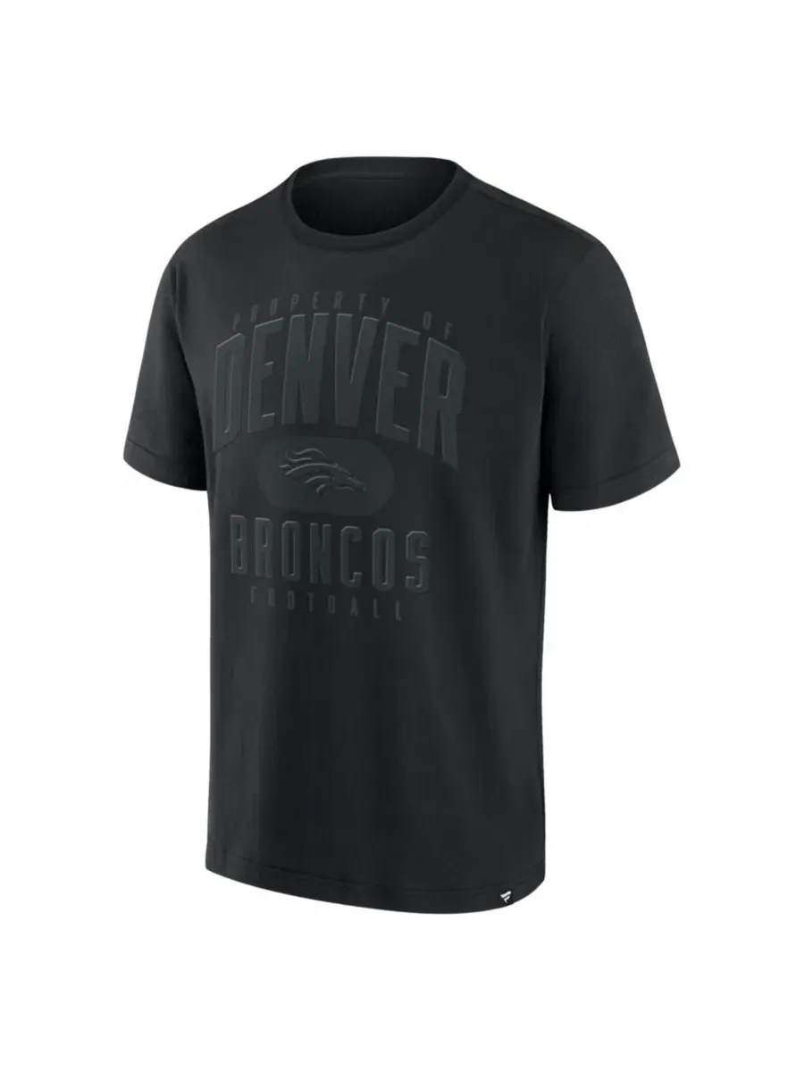 Футболка с принтом Denver Broncos Black Out Fanatics — изображение 2 из 3, черный