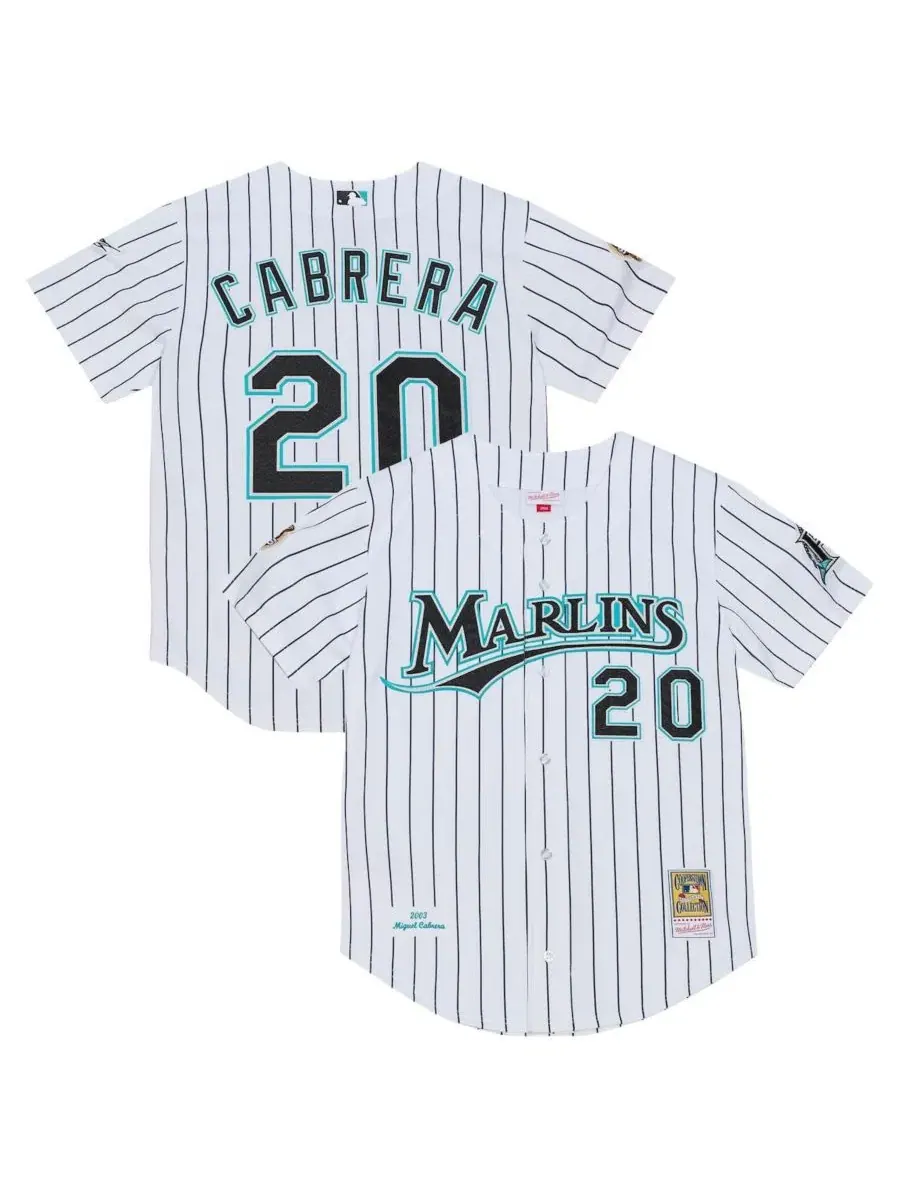Джерси Mitchell & Ness Miguel Cabrera Florida Marlins 2003 Cooperstown Collection Authentic — изображение 1 из 4