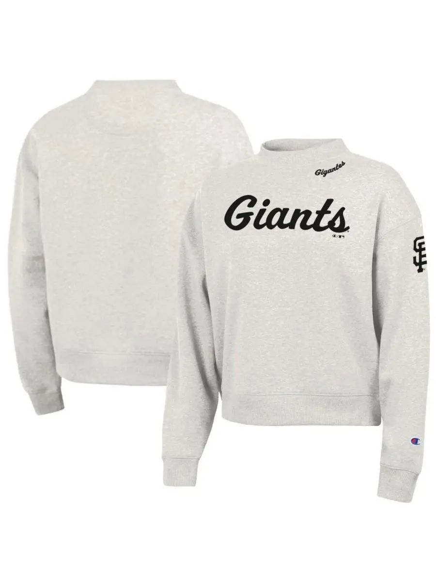 Свитшот женский Triumph Tri-Blend San Francisco Giants Champion — изображение 1 из 3, серый