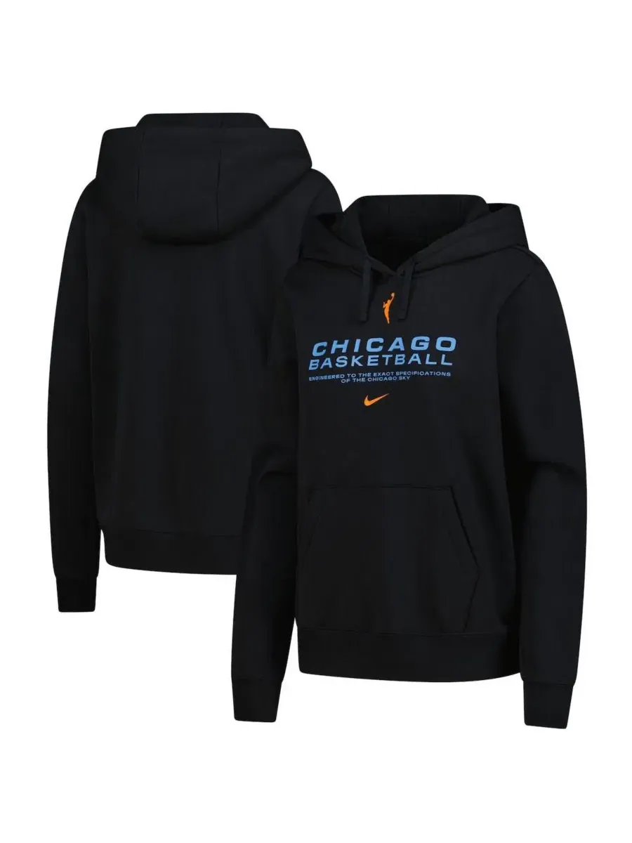 Худи-пуловер Nike Club City с флисовой подкладкой, Chicago Sky — изображение 1 из 3, черный