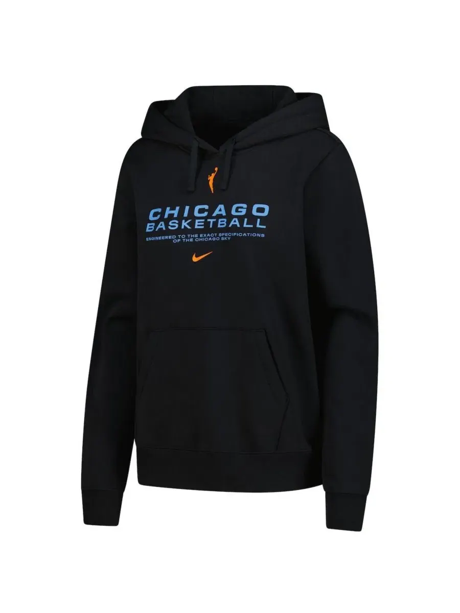 Худи-пуловер Nike Club City с флисовой подкладкой, Chicago Sky — изображение 2 из 3, черный
