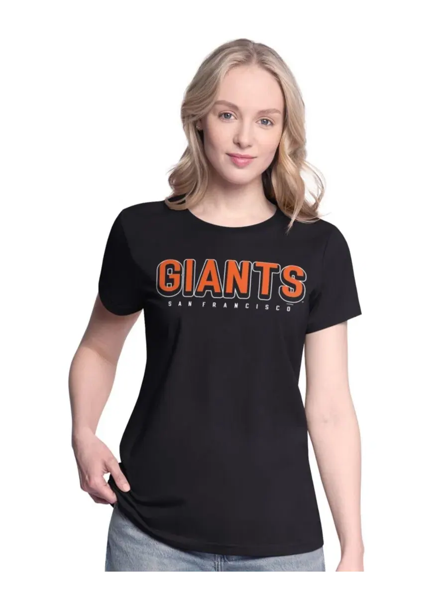 Комплект из двух футболок с принтом San Francisco Giants G-III 4Her by Carl Banks — изображение 2 из 5, черный оранжевый