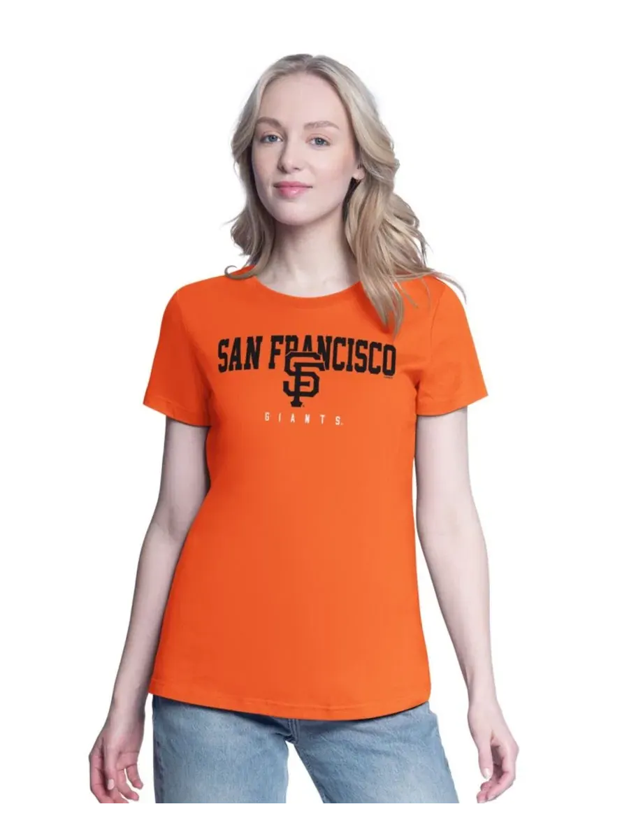 Комплект из двух футболок с принтом San Francisco Giants G-III 4Her by Carl Banks — изображение 4 из 5, черный оранжевый
